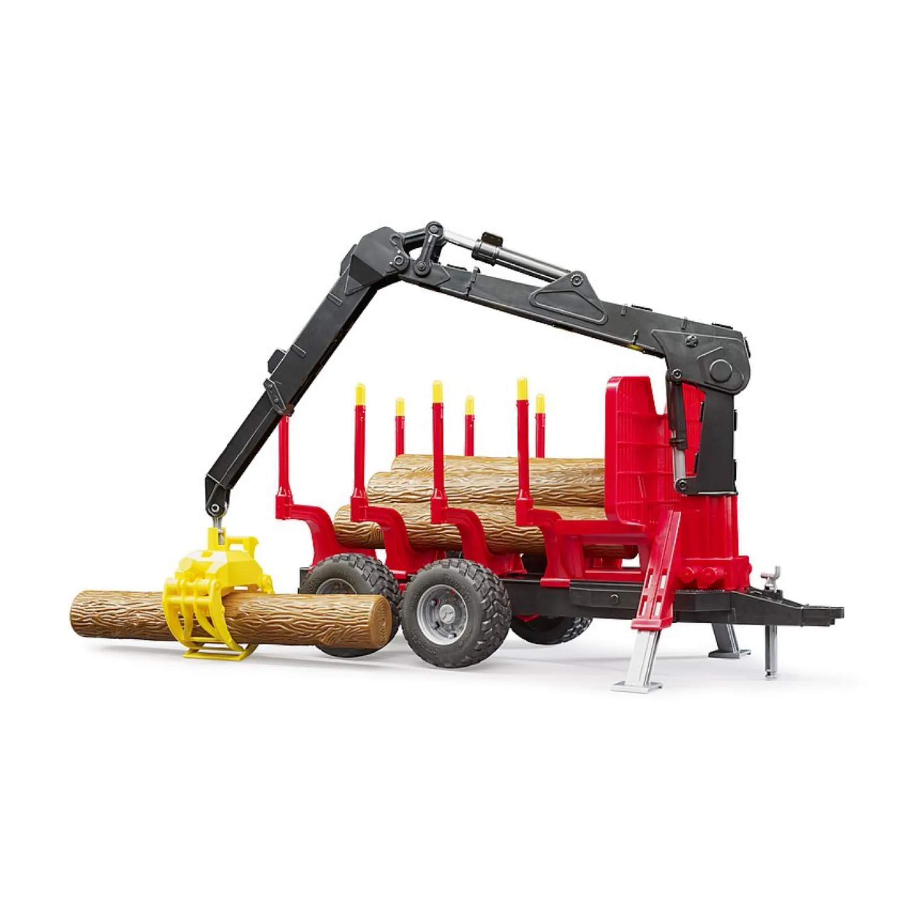 Voertuigen>Bruder Aanhanger Bosbouw Met Laadkraan