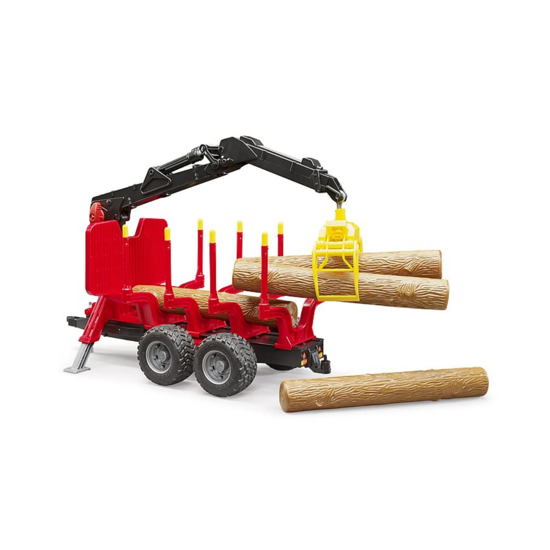 Voertuigen>Bruder Aanhanger Bosbouw Met Laadkraan