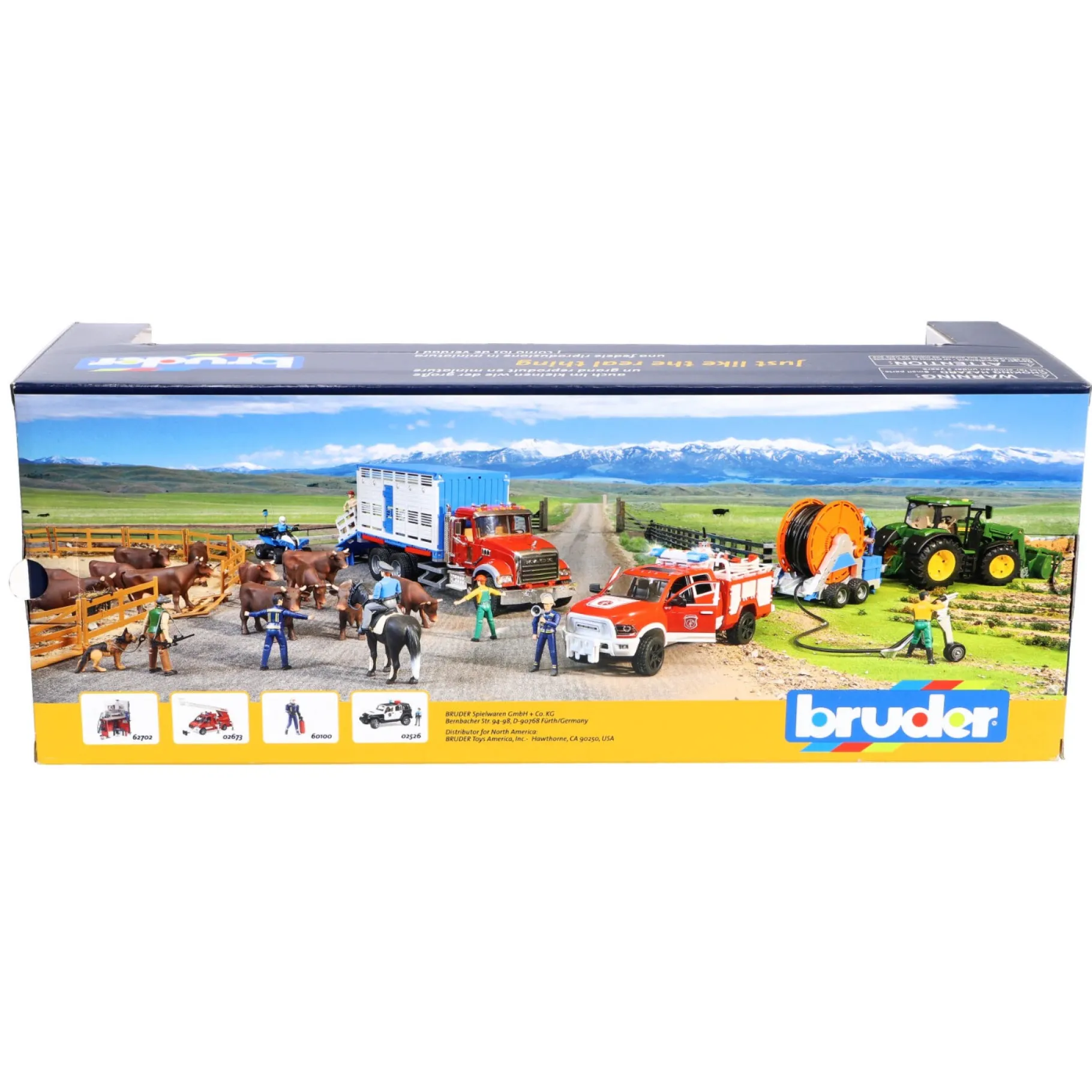 Auto's|Jongens>Bruder Auto Dodge RAM Brandweer B/O