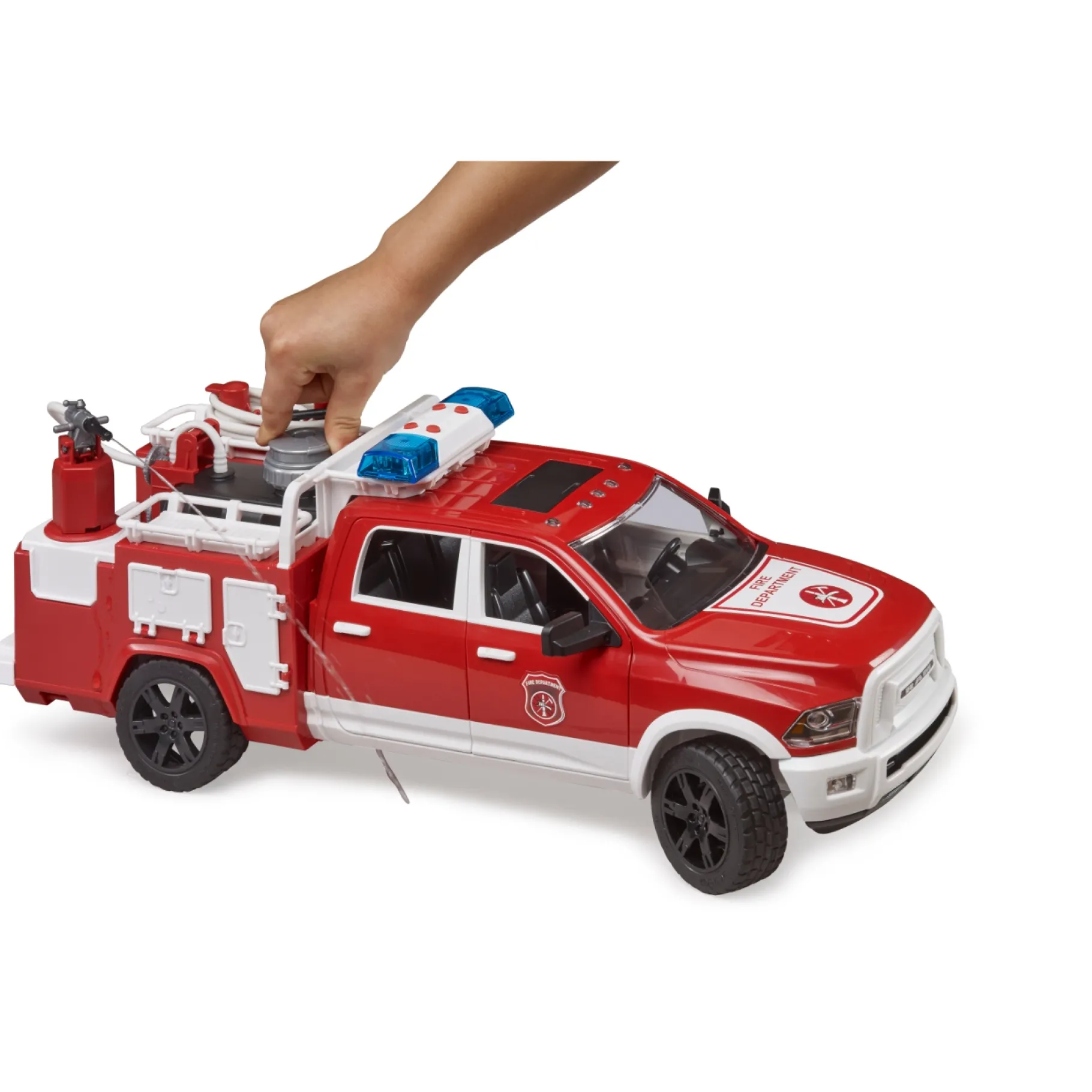Auto's|Jongens>Bruder Auto Dodge RAM Brandweer B/O
