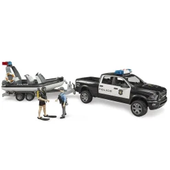 Auto's|Jongens>Bruder Auto Dodge Ram Politie Licht En Geluid