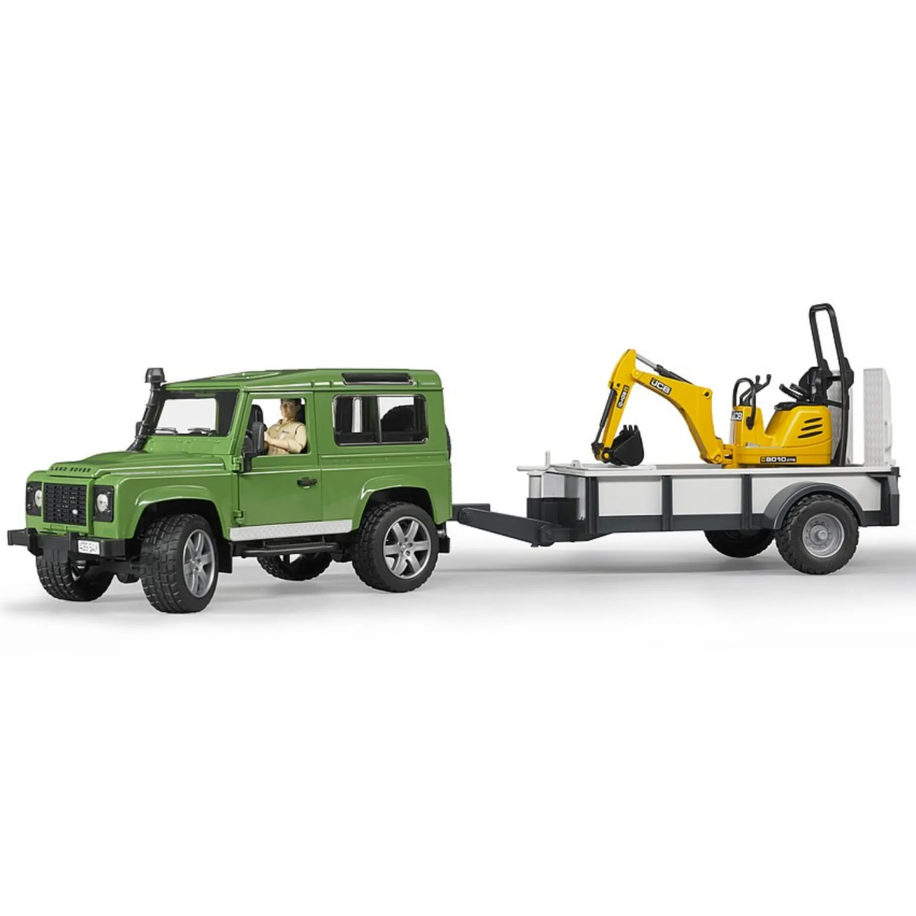 Auto's|Jongens>Bruder Auto Landrover Defender Met Micrograafmachine
