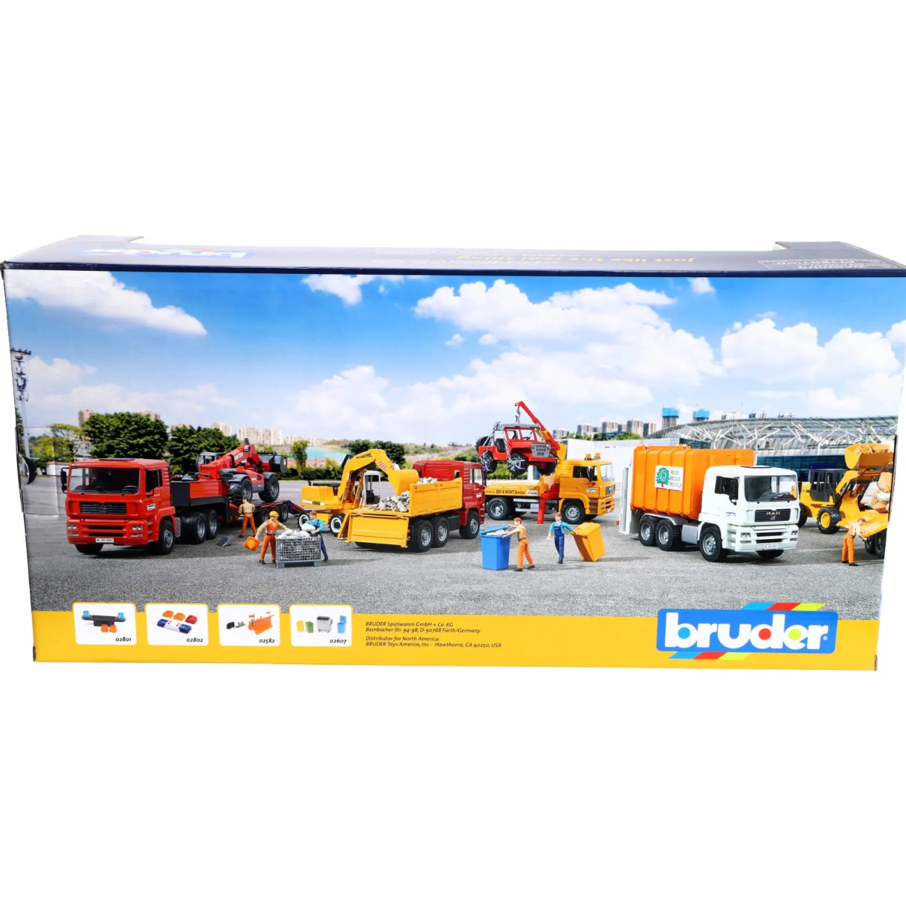 Auto's|Jongens>Bruder Auto MAN TGA Vuilniswagen