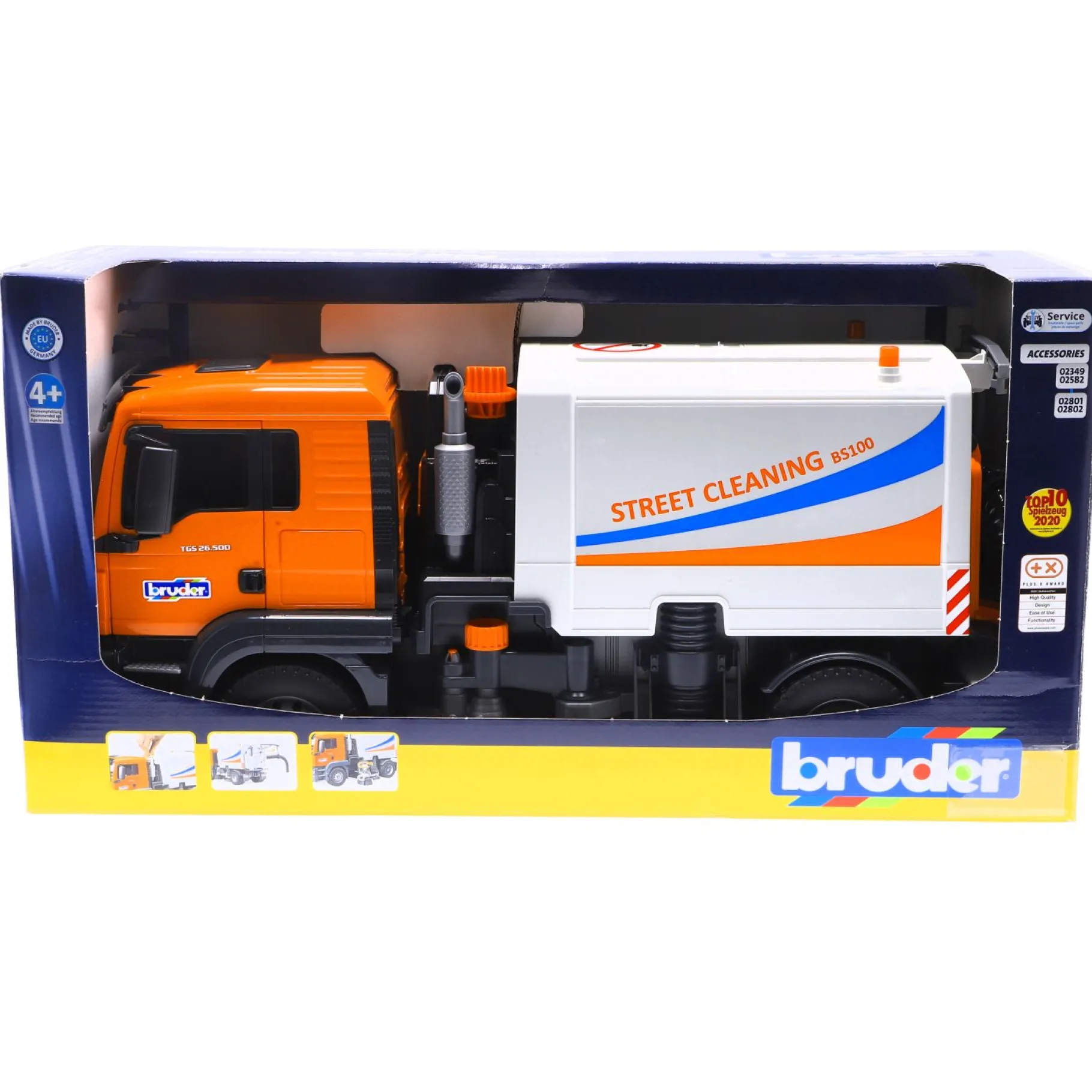 Auto's|Jongens>Bruder Auto Stratenreiniger MAN