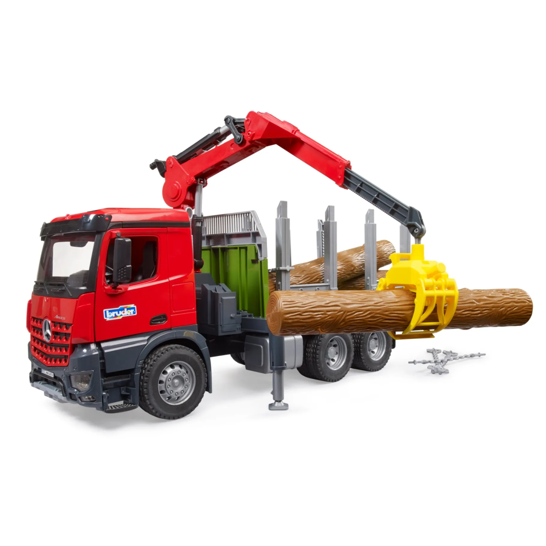 Auto's|Jongens>Bruder Auto Vrachtwagen MB Arocs Met Bomen