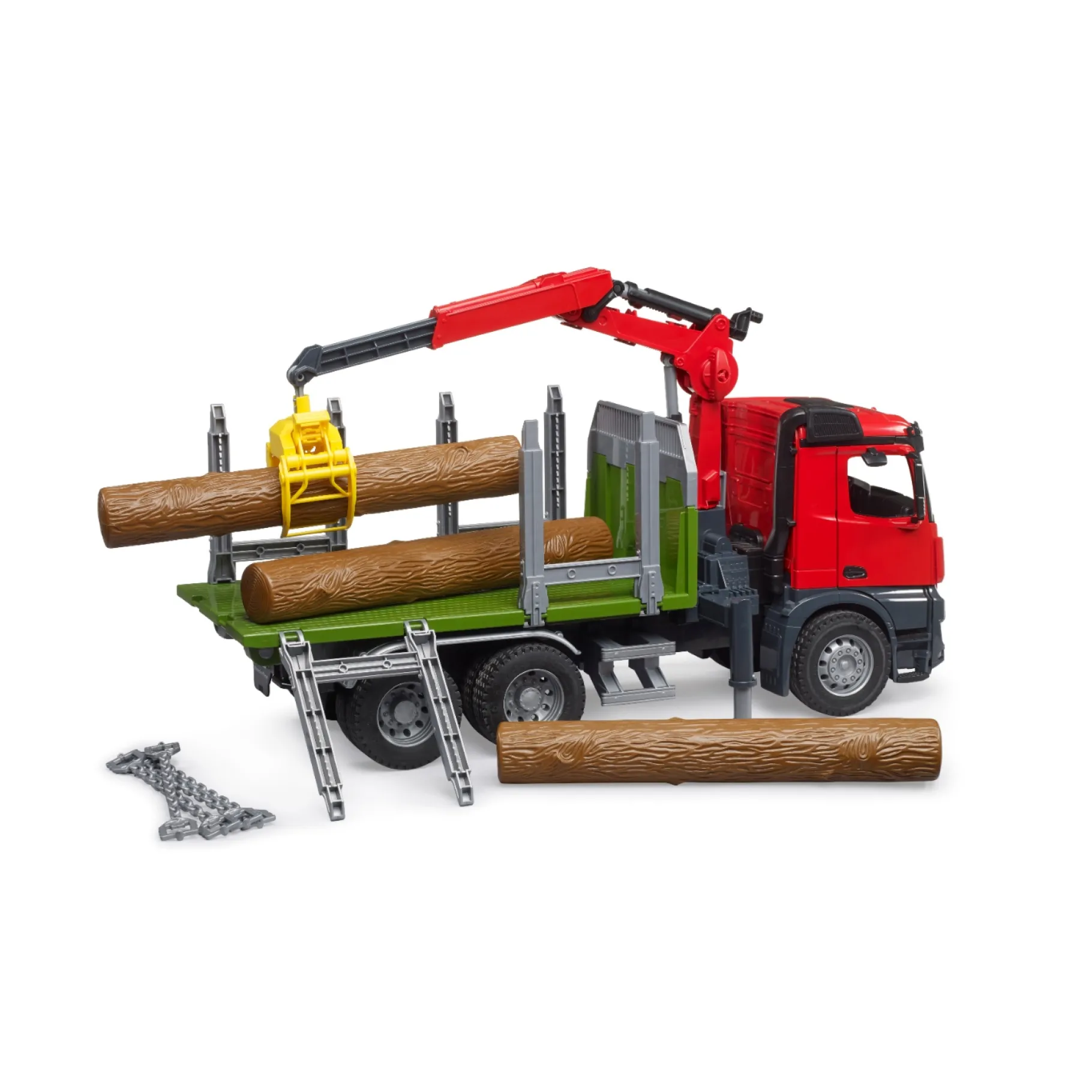 Auto's|Jongens>Bruder Auto Vrachtwagen MB Arocs Met Bomen