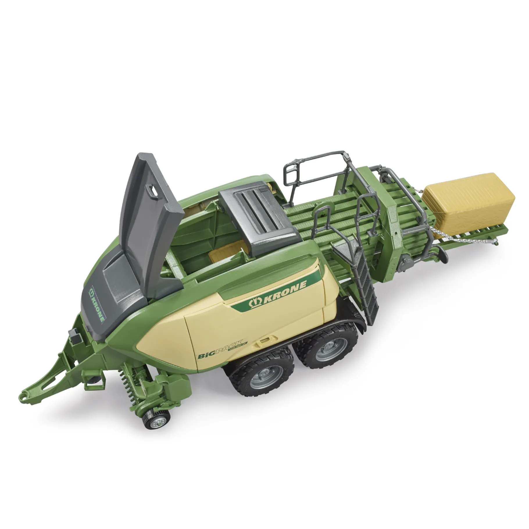 Boerderij|Jongens>Bruder Balenpers Krone 1290 HDP VC met 2 Strobalen