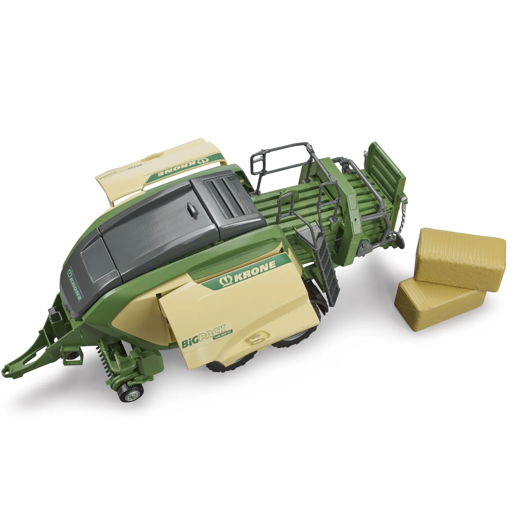 Boerderij|Jongens>Bruder Balenpers Krone 1290 HDP VC met 2 Strobalen