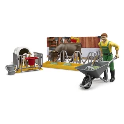 Speelsets>Bruder Koeienstal Met Figuur