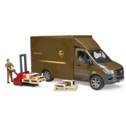 Voertuigen|Jongens>Bruder Mercedes Benz Sprinter UPS + Figuur en Accessoires