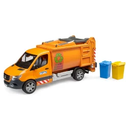 Voertuigen|Jongens> Bruder Mercedes Sprinter vuilniswagen met 2 containers