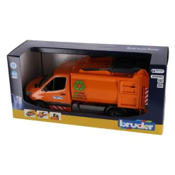 Voertuigen|Jongens></noscript> Bruder Mercedes Sprinter vuilniswagen met 2 containers