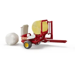 Boerderij|Jongens></noscript>Bruder Tractor Aanhanger Strobalen Wikkelaar