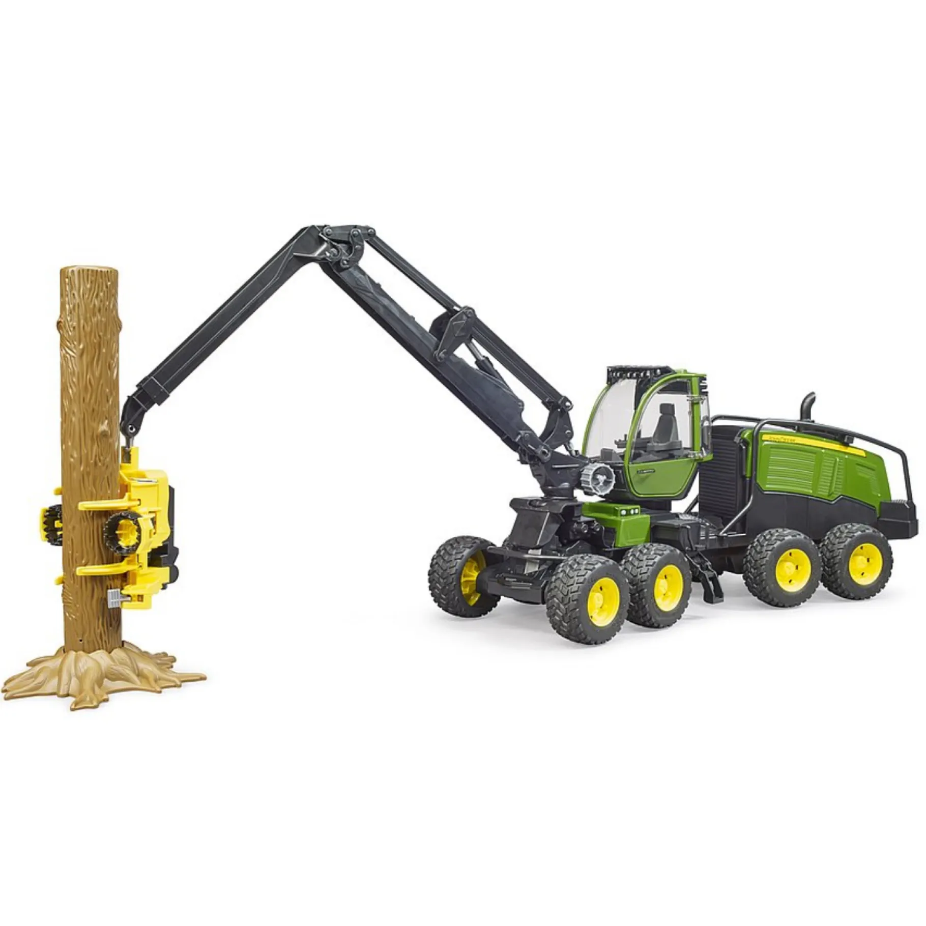 Boerderij|Jongens>Bruder Tractor Boomrooimachine John Deere