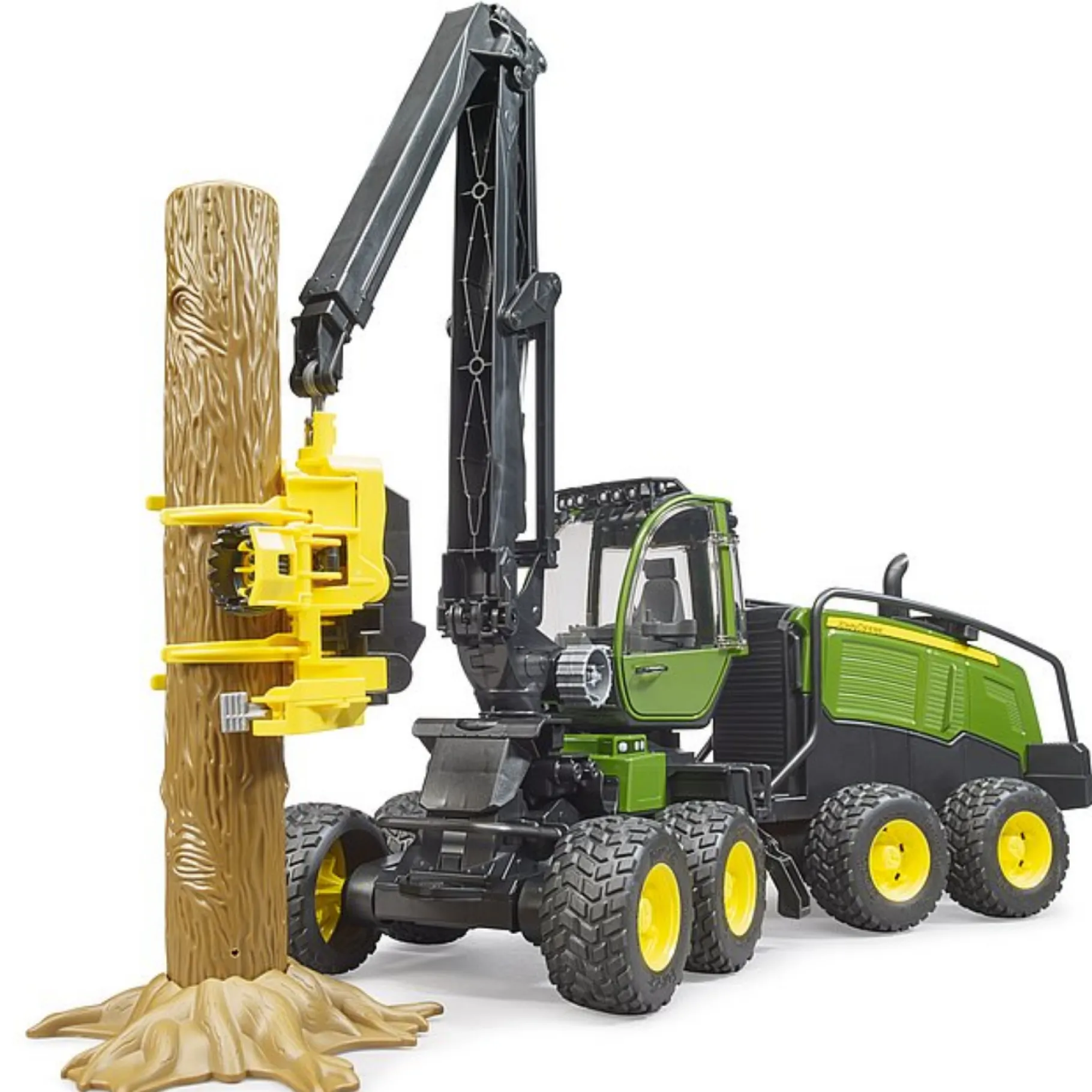 Boerderij|Jongens>Bruder Tractor Boomrooimachine John Deere