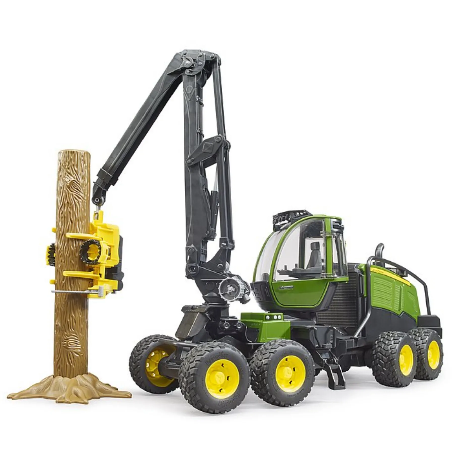 Boerderij|Jongens>Bruder Tractor Boomrooimachine John Deere