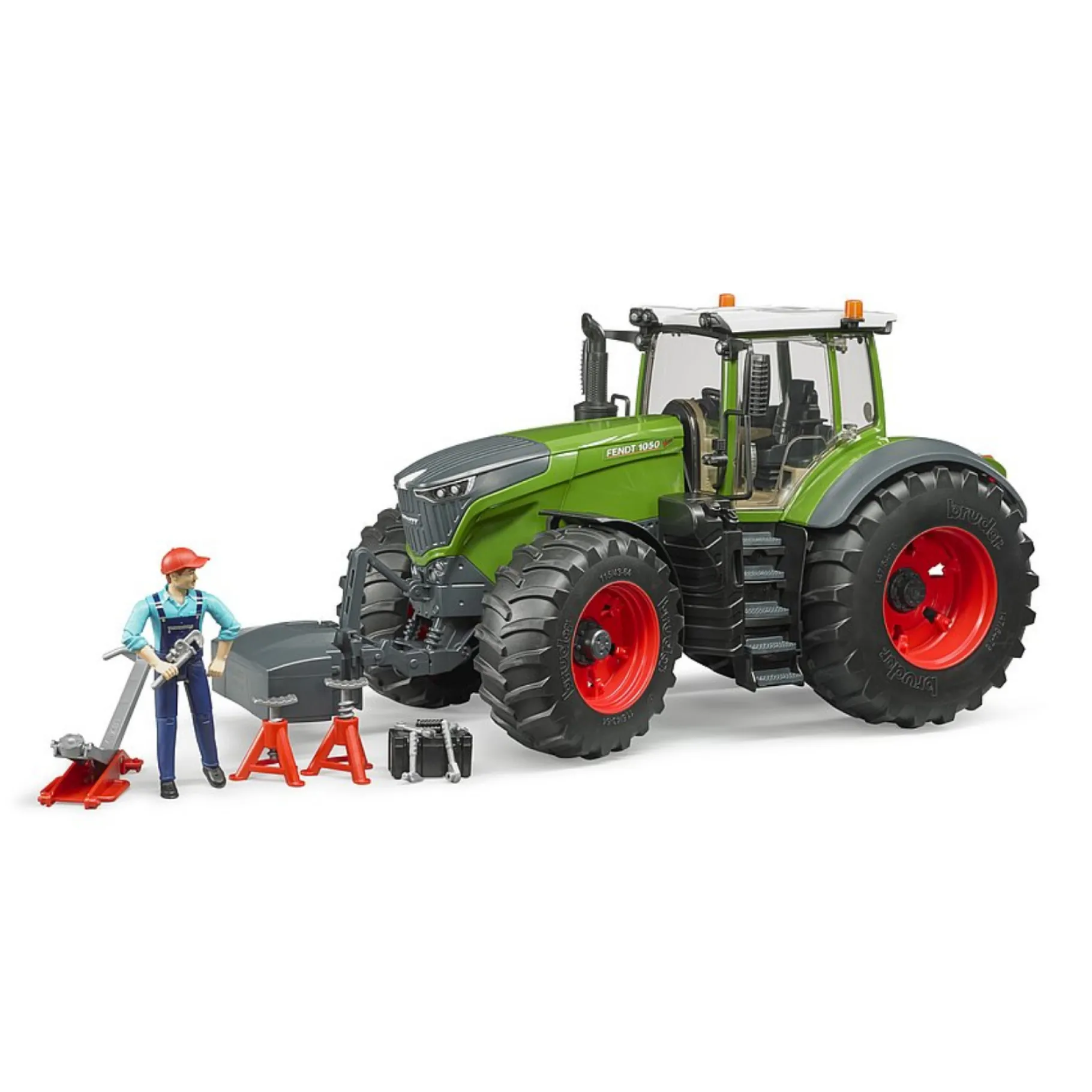 Boerderij|Jongens>Bruder Tractor Fendt 1050 Vario Met Monteur En Garage Accessoires