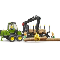 Boerderij|Jongens>Bruder Tractor John Deere Forwarder 1210E Met Boomstamgrijper