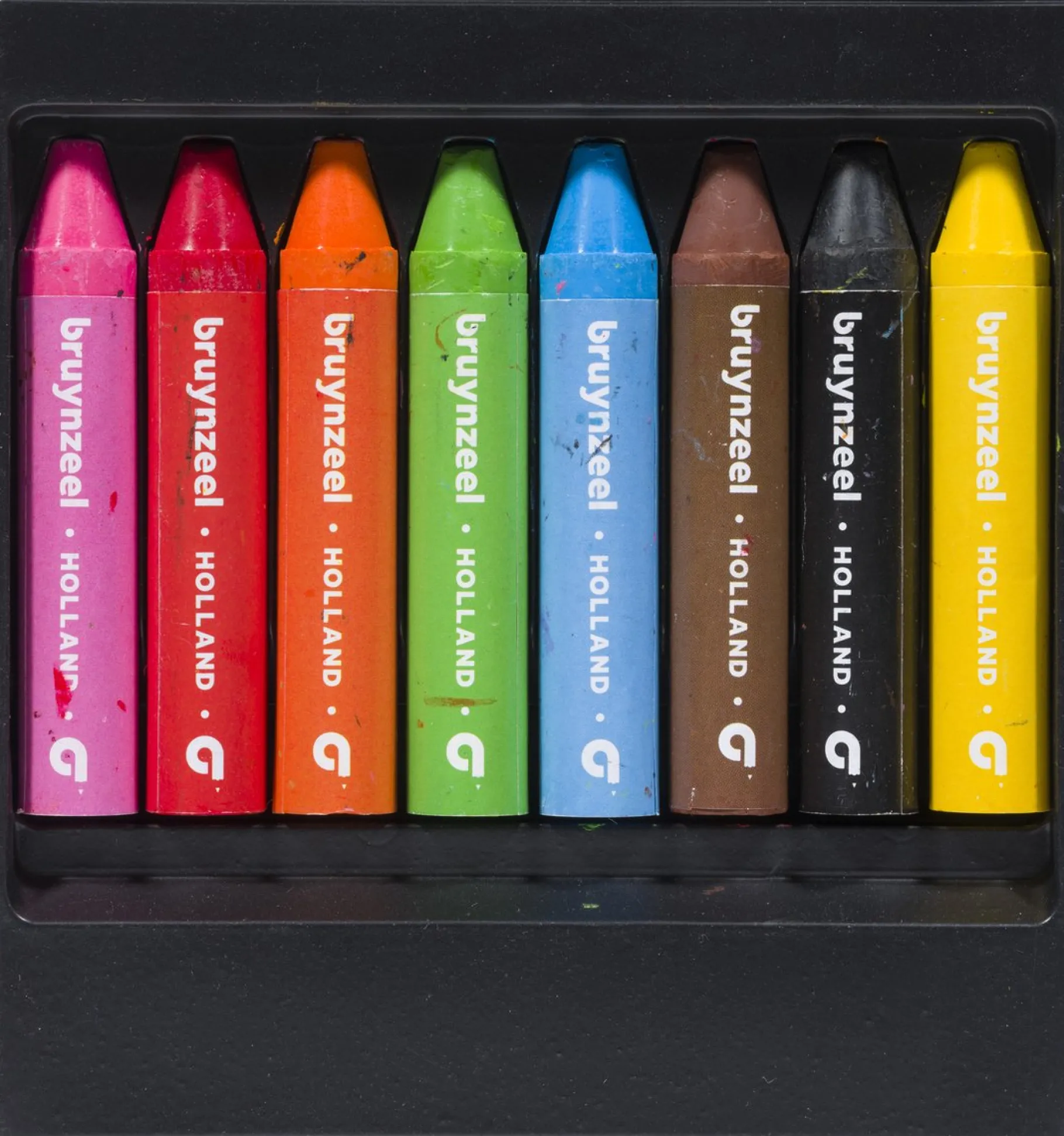 Tekenen / Kleuren>Bruynzeel waskrijtjes dik 8 stuks