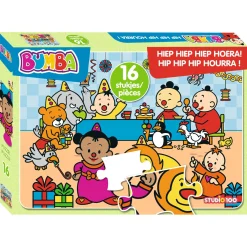 Houten Puzzels> Buma Puzzel 16 Stuks Puzzel Verjaardag