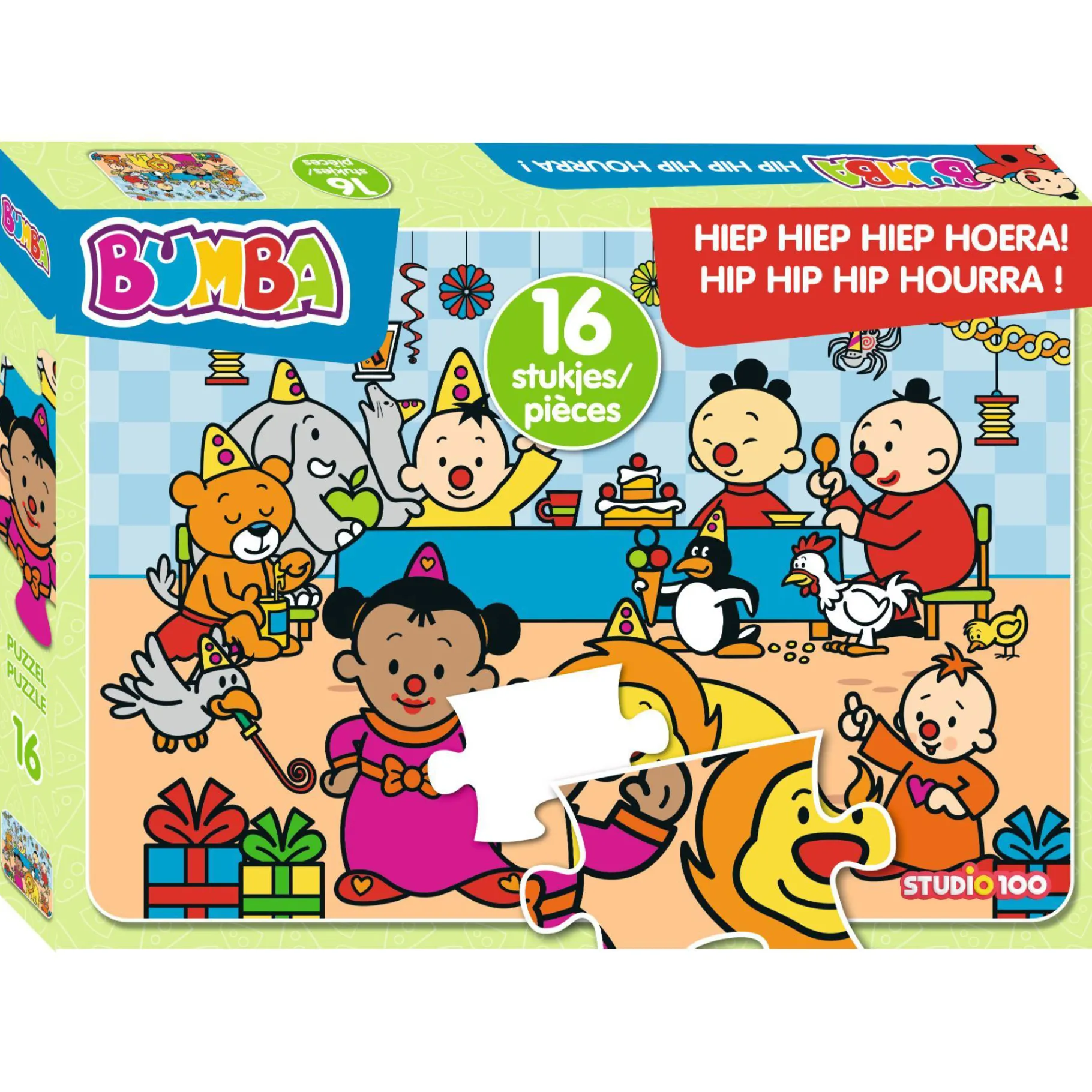 Houten Puzzels> Buma Puzzel 16 Stuks Puzzel Verjaardag
