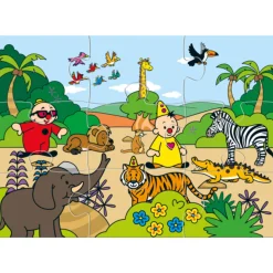 Legpuzzels> Bumba Puzzel 6st Jungledieren