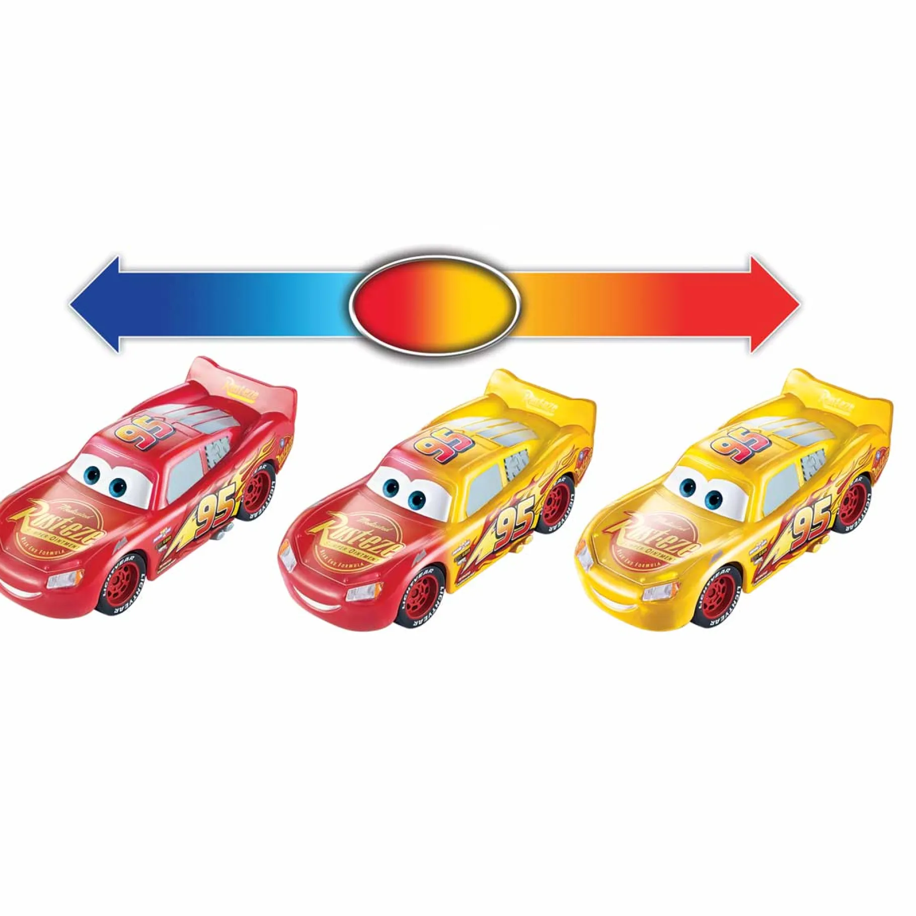 Jongens|Auto's>Mattel Cars Disney Color Changers Assorti