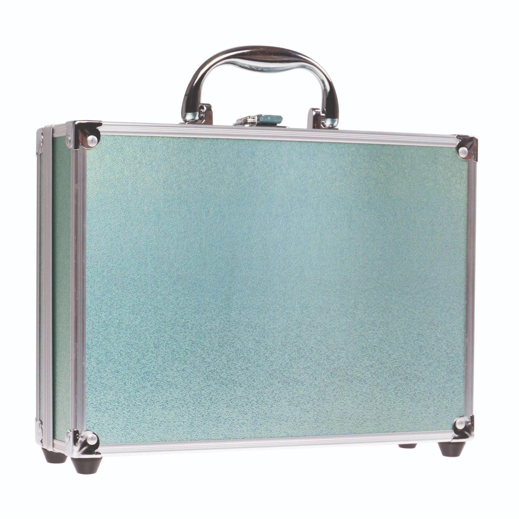 Make-Up> Casuelle Aluminium Cosmetica Koffer Groen/Zilver