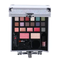 Make-Up></noscript> Casuelle Aluminium Mini Cosmetica Koffer Zilver