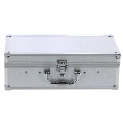 Make-Up> Casuelle Cosmetica Koffer Rechthoekig Zilver