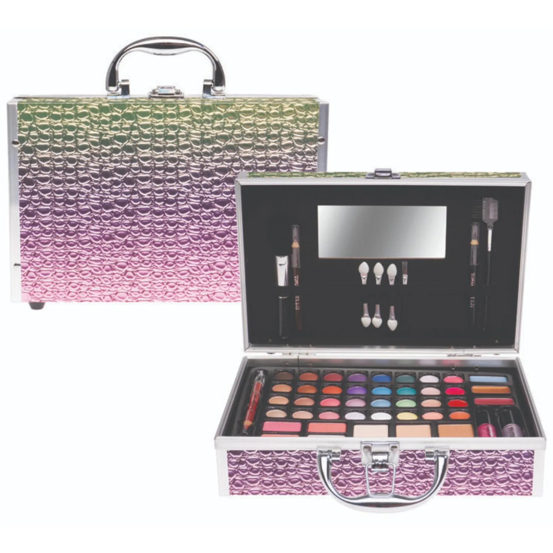 Make-Up> Casuelle Koffer Met Glitter Regenboog