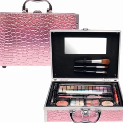 Make-Up> Casuelle make up koffer alu roze
