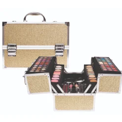 Make-Up> Casuelle make up koffer goud glitter groot