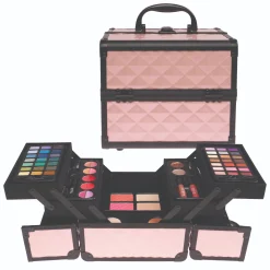 Make-Up> Casuelle make up koffer licht roze/ zwart frame