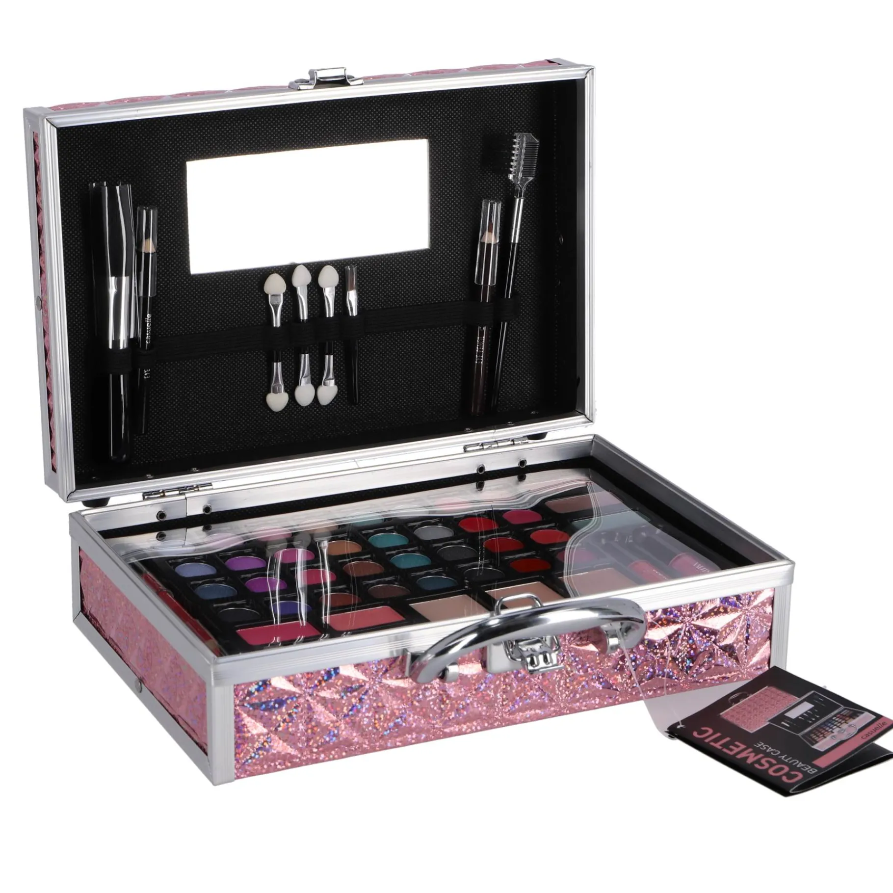 Make-Up> Casuelle Make Up Koffer Roze Holografisch