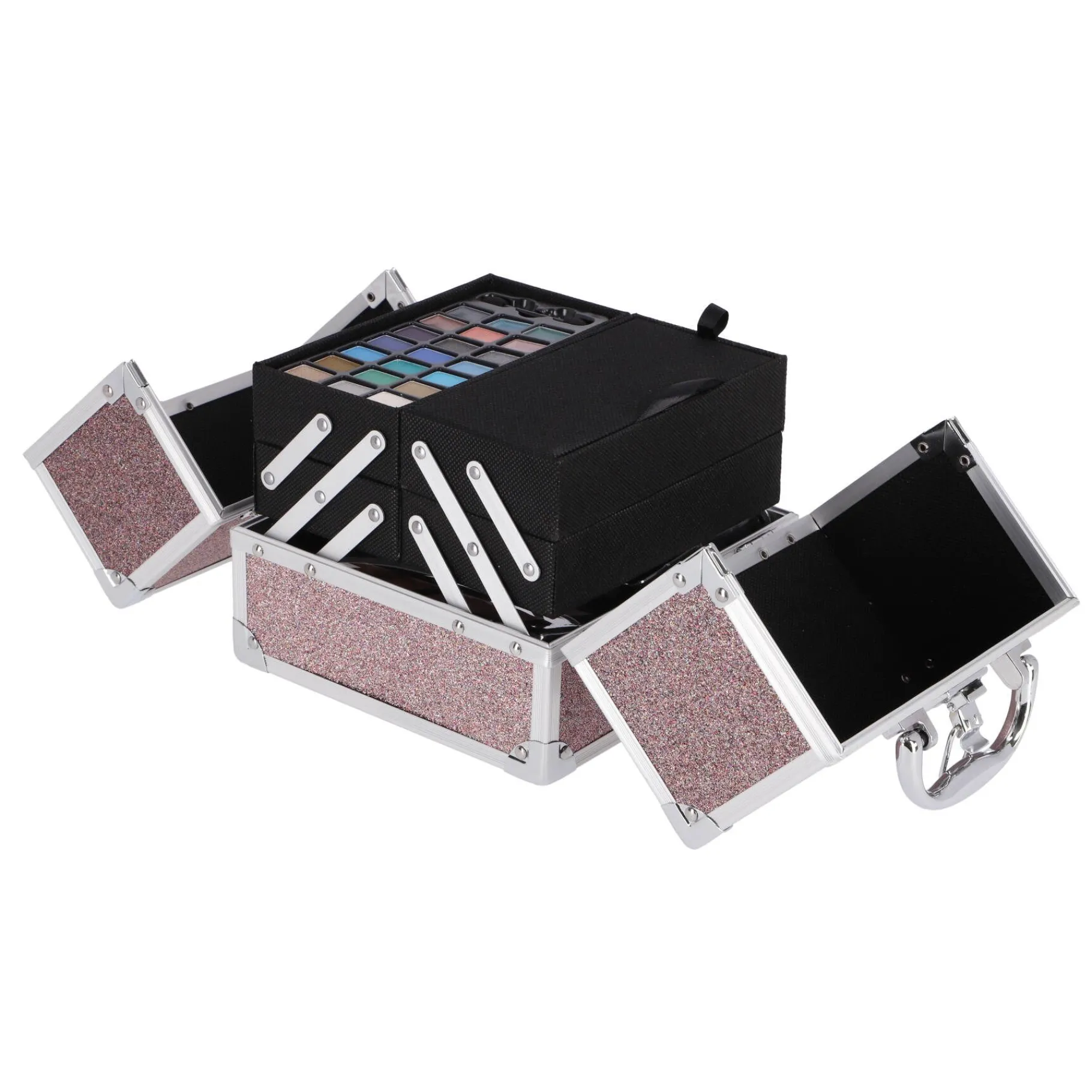 Make-Up> Casuelle Make-Up Koffer Oud Roze Multiglitter