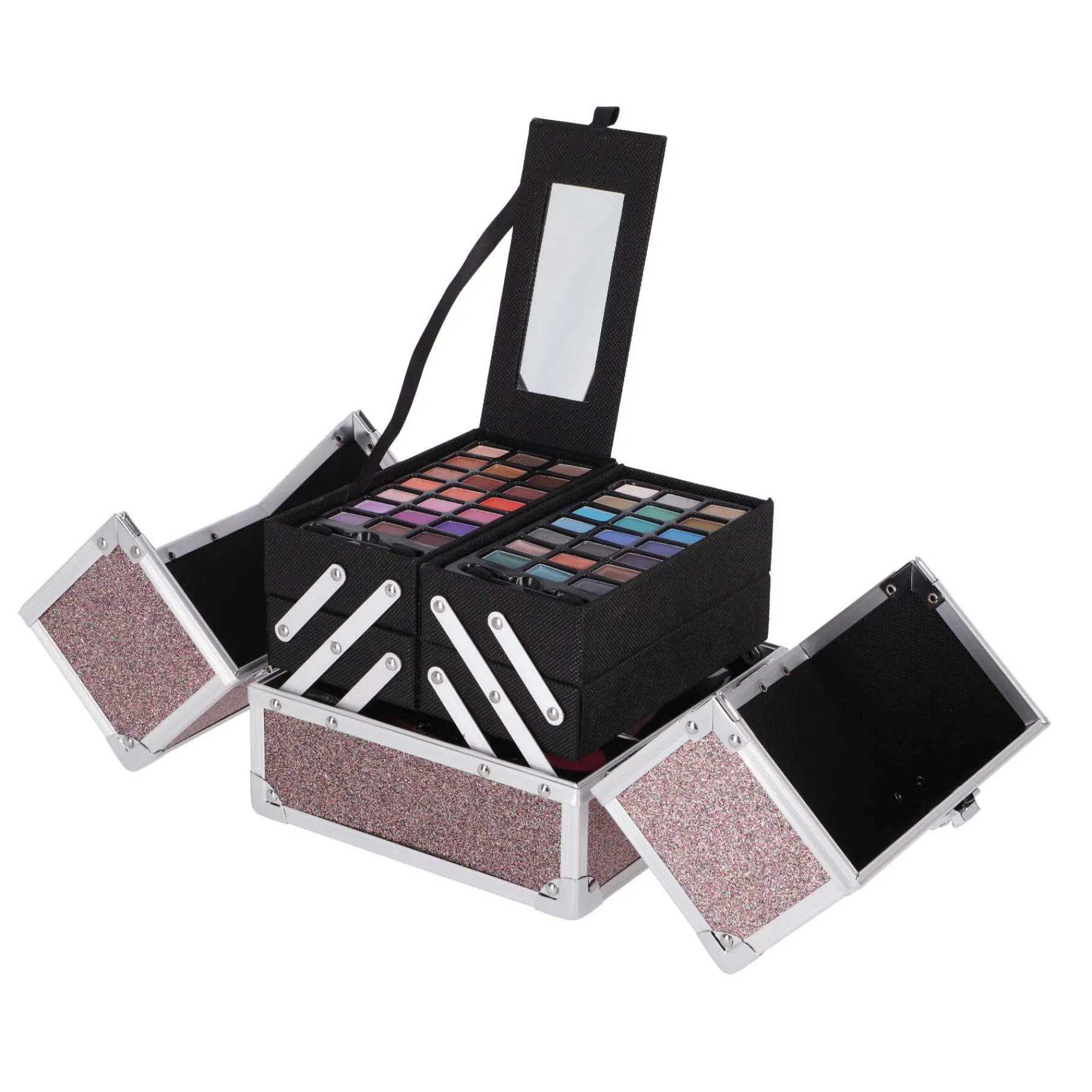 Make-Up> Casuelle Make-Up Koffer Oud Roze Multiglitter