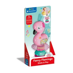 Babyspeelgoed> Clementoni baby flamingo ratel schud en speel