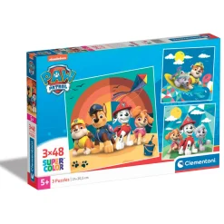 Legpuzzels>Clementoni paw patrol puzzel 3 x 48 stukjes