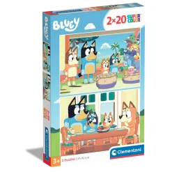 Legpuzzels> Clementoni Puzzel 2x20 Stukjes Bluey