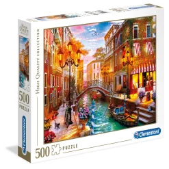 Houten Puzzels> Clementoni puzzel zonsondergang Venetie 500 stukjes