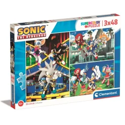 Legpuzzels>Clementoni sonic puzzel 3 x 48 stukjes