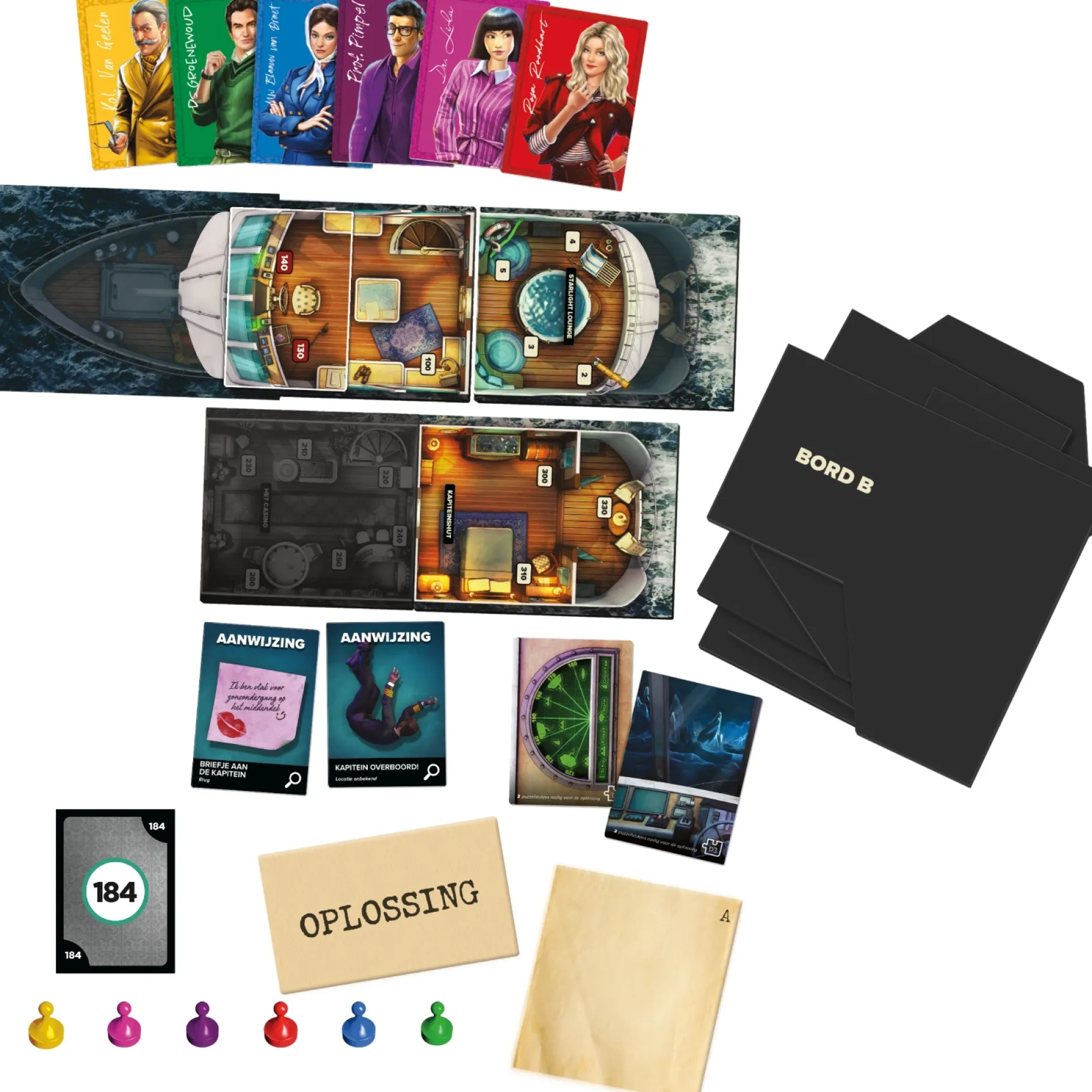 Strategiespellen>Hasbro Cluedo Escape Sabotage Op Zee - Denkspel