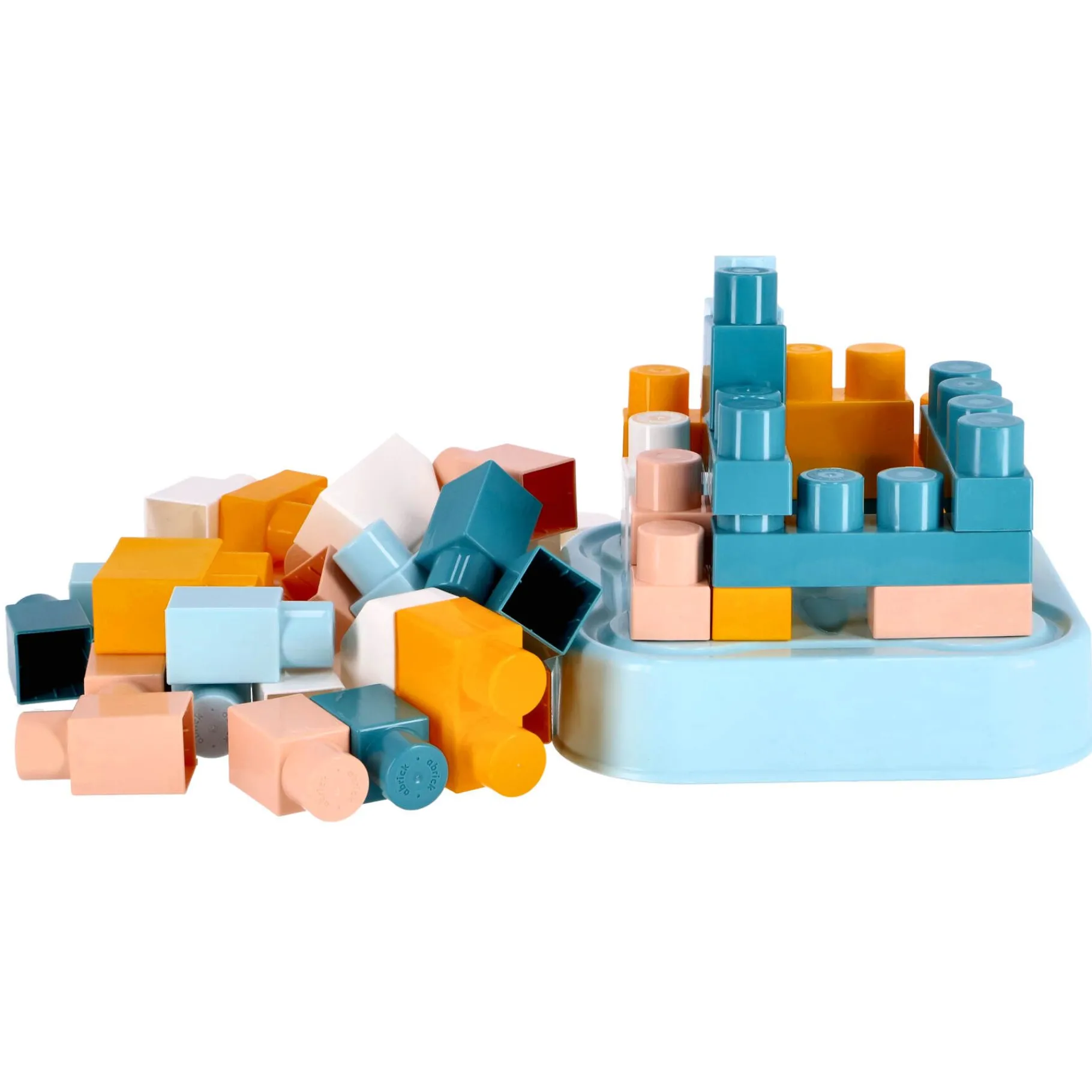 Houten Blokken>Abrick Écoiffier blokkenton 50 delig