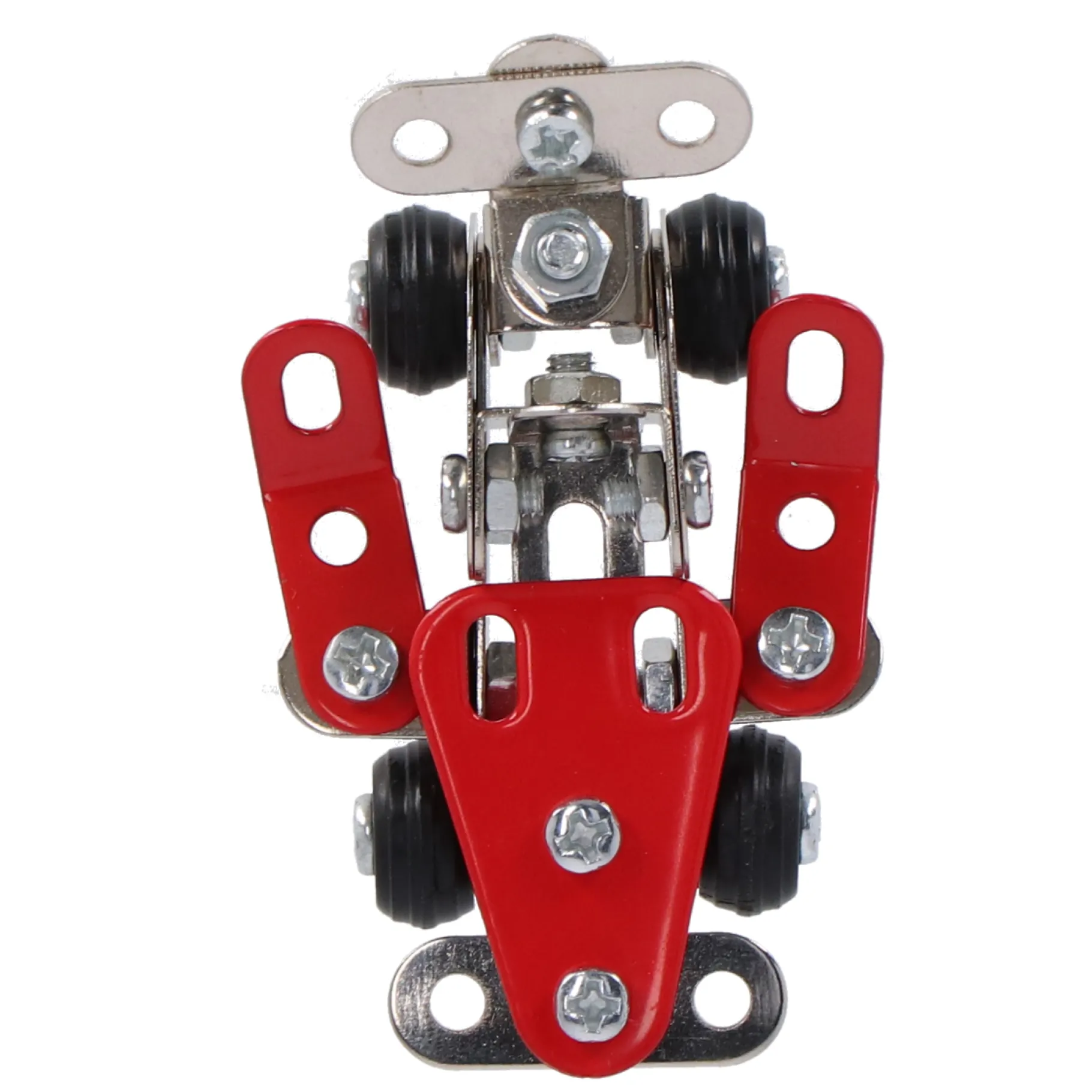 Jongens|Voertuigen> Constructieset voertuigen metaal 4 assorti