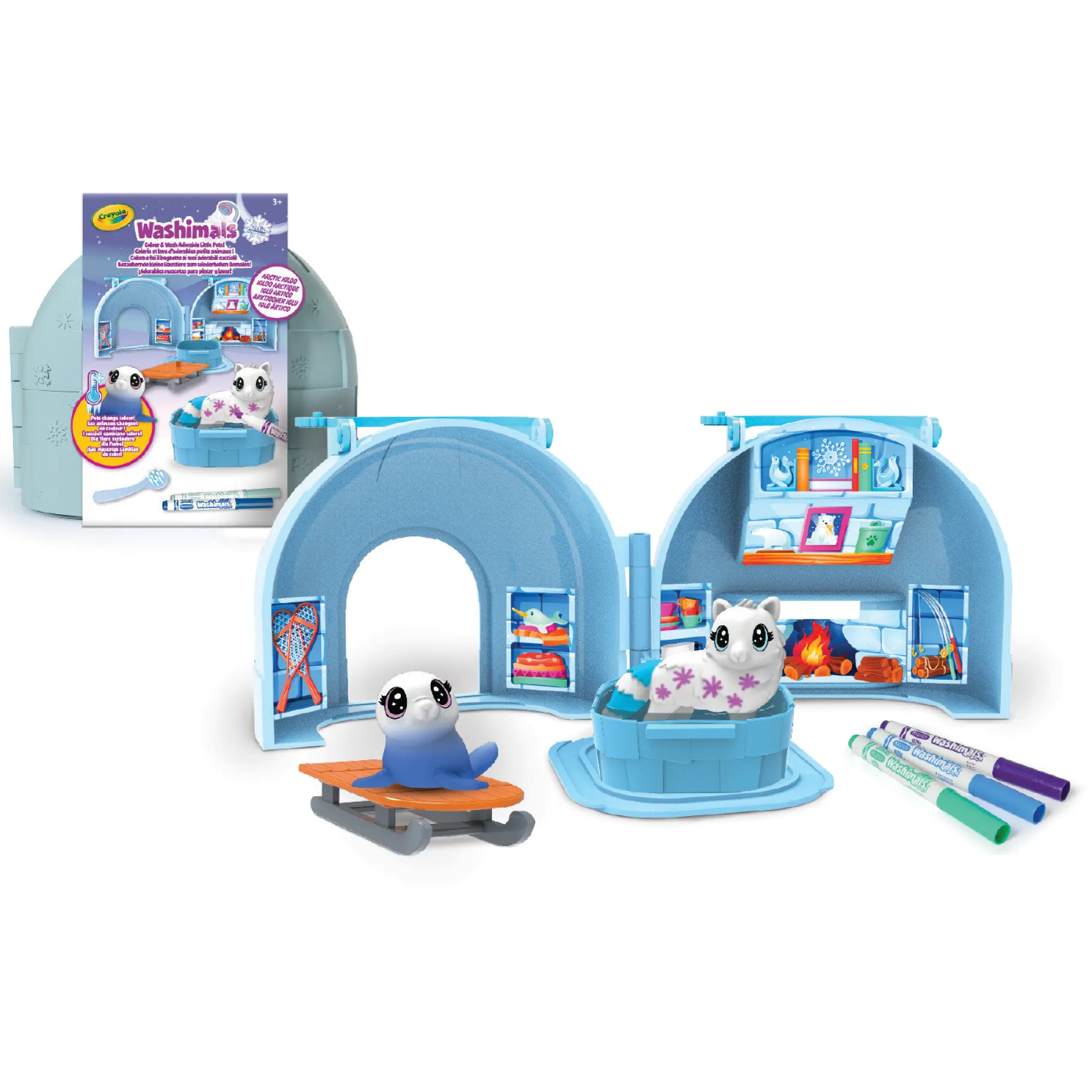 Tekenen / Kleuren>Crayola Washimals Pets Art Carry Case