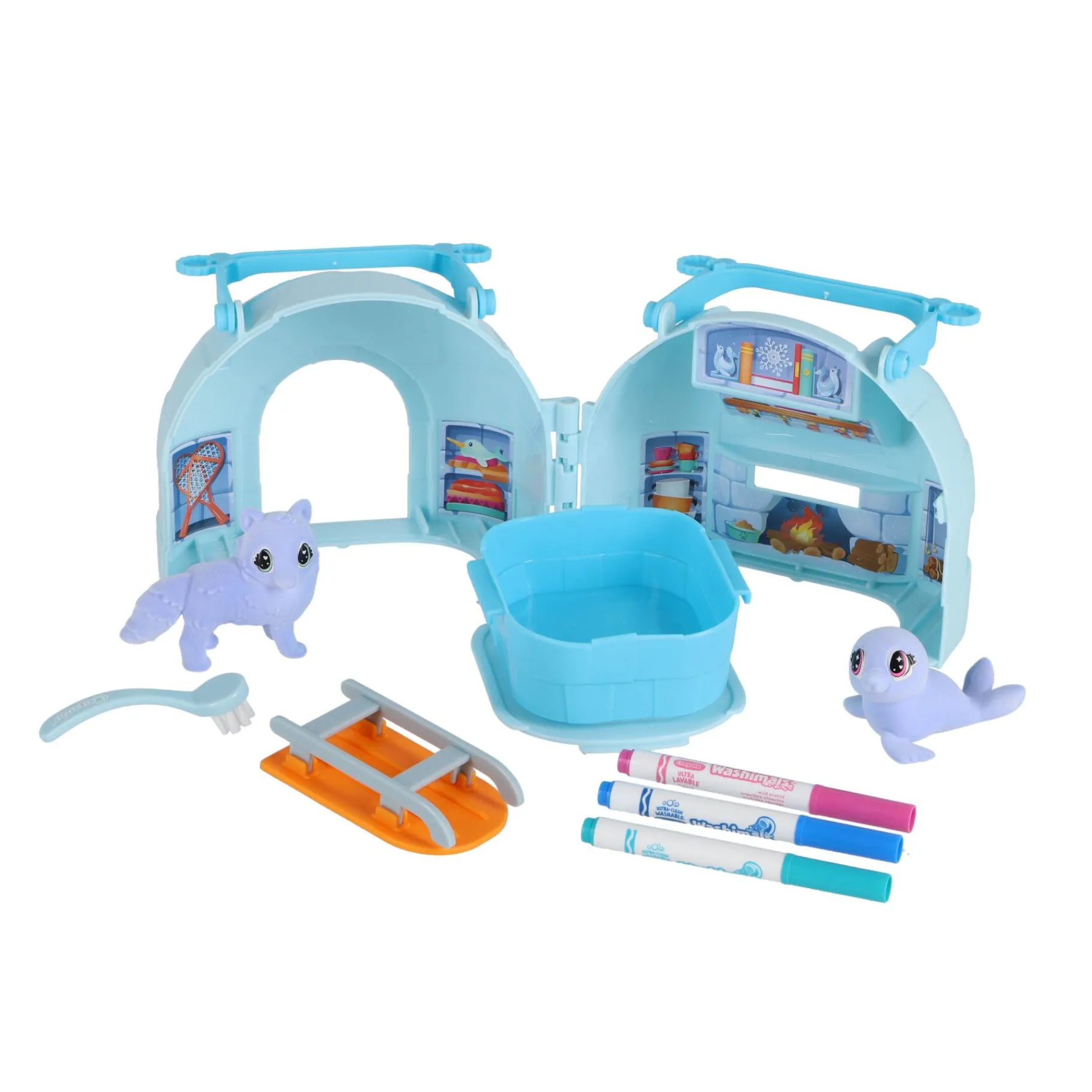 Tekenen / Kleuren>Crayola Washimals Pets Art Carry Case