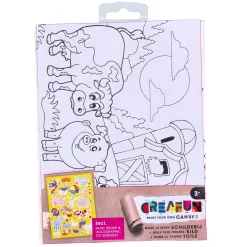 Verven / Schilderen>Creafun schilderen op canvas met stickers 6-delig