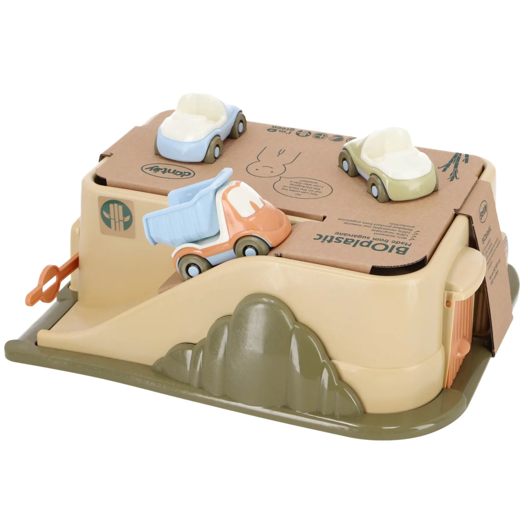 Voertuigen|Baby Voertuigen> Dantoy garage met 3 auto's bio