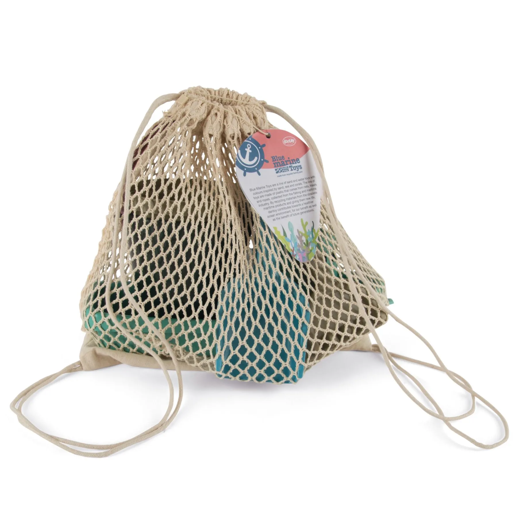 Zwemmen En Waterspeelgoed> Dantoy strandset boot in visnet eco 5 delig